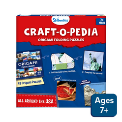 Origami folding puzzle box from Craft-O-Pedia All Around The USA Origami Puzzle Book