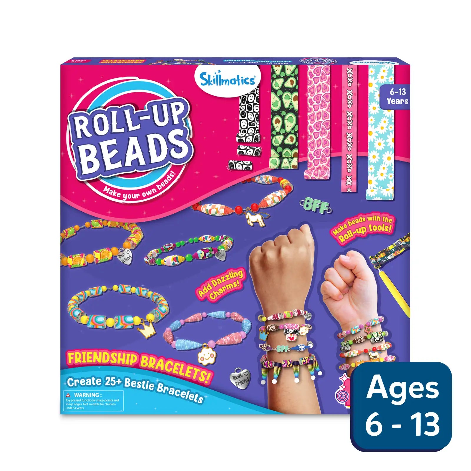 Roll-up Beads: Friendship Bracelets | DIY Jewelry Kit (ages 6-13)