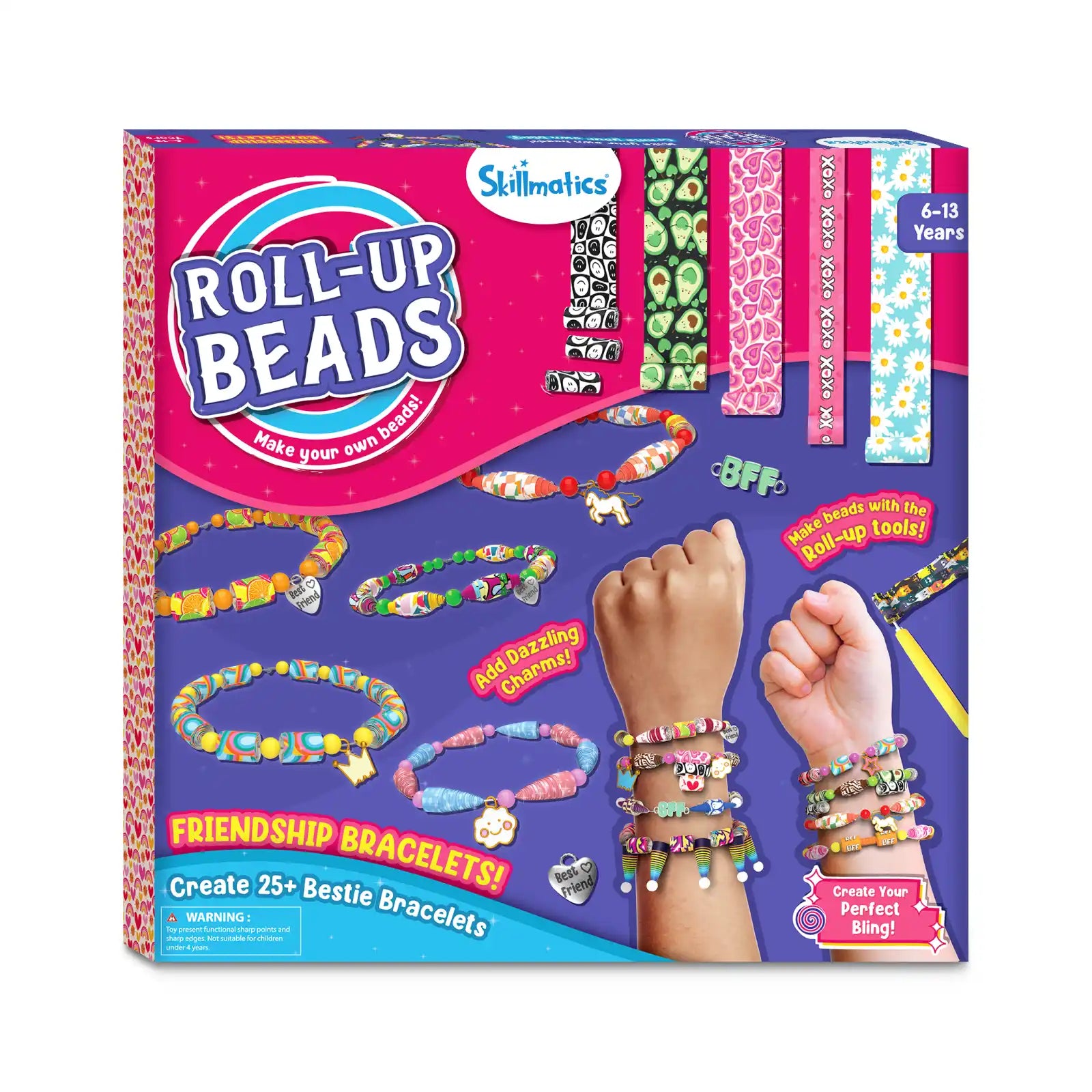 Roll-up Beads: Friendship Bracelets | DIY Jewelry Kit (ages 6-13)