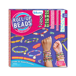 Roll-up beads friendship bracelet kit for DIY jewelry making ages 6-13