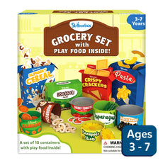 Colorful Play Food Grocery Set for Pretend Play Ages 3 to 7
