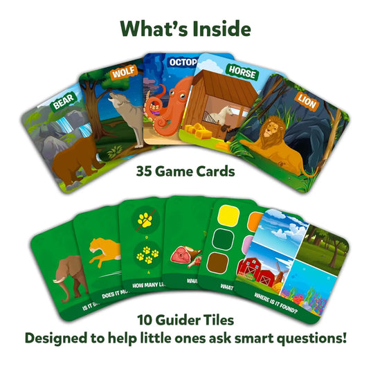 Guess in 10 Junior: Animal Kingdom | Trivia card game (ages 3-6)