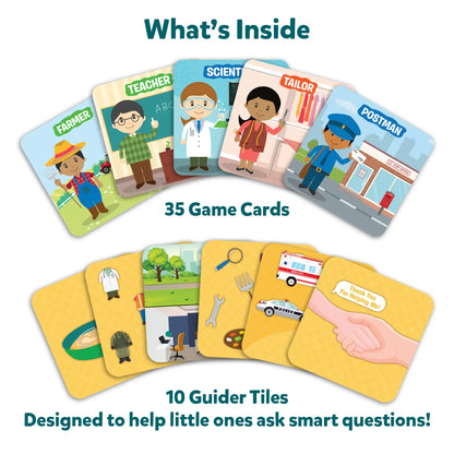 Guess in 10 Junior: Community Helpers | Trivia card game (ages 3-6)