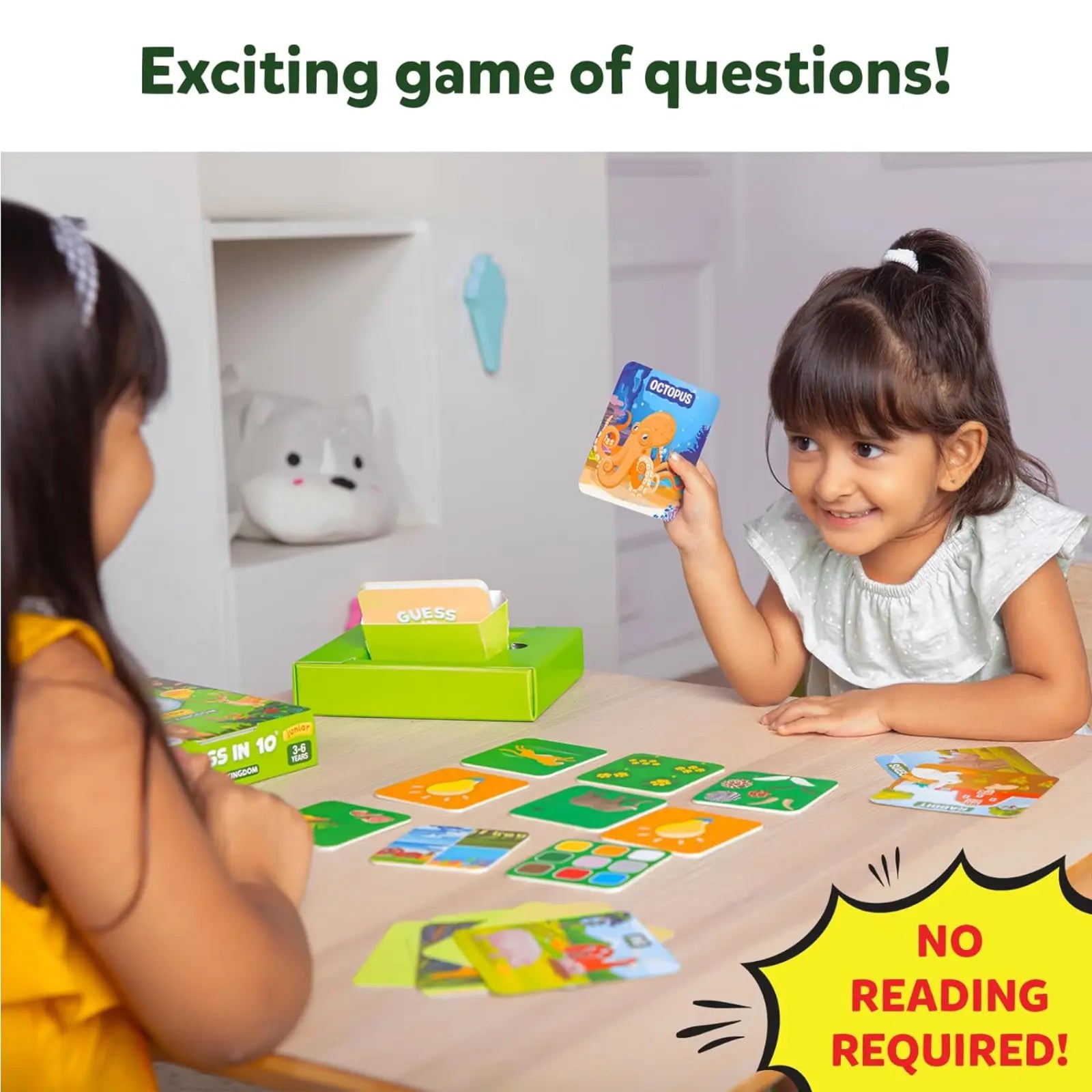 Guess in 10 Junior: Animal Kingdom | Trivia card game (ages 3-6)