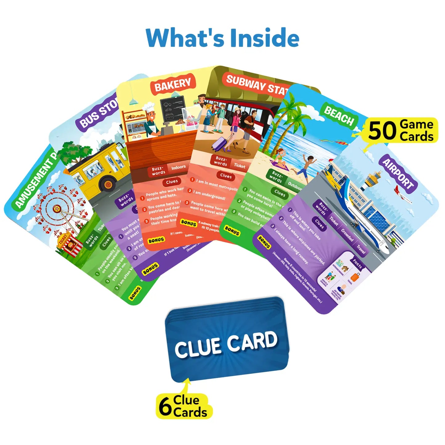 Guess in 10: All Around The Town | Trivia card game (ages 6+)