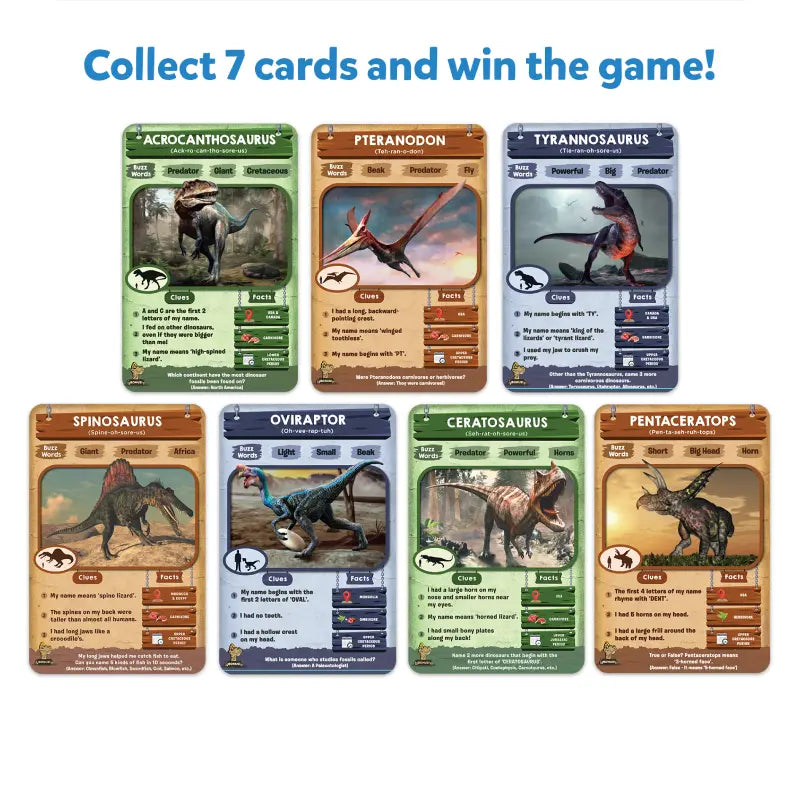 Guess in 10: Deadly Dinosaurs | Trivia card game (ages 8+)