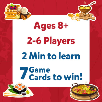 Guess in 10: Foods Around The World | Trivia card game (ages 8+)