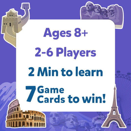 Guess in 10: Legendary Landmarks | Trivia card game (ages 8+)