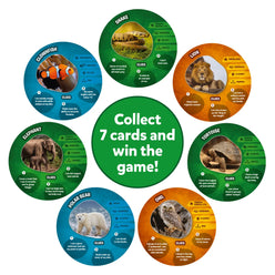 Animal-themed card game from Guess in 10 Animal Planet trivia for kids ages 6+