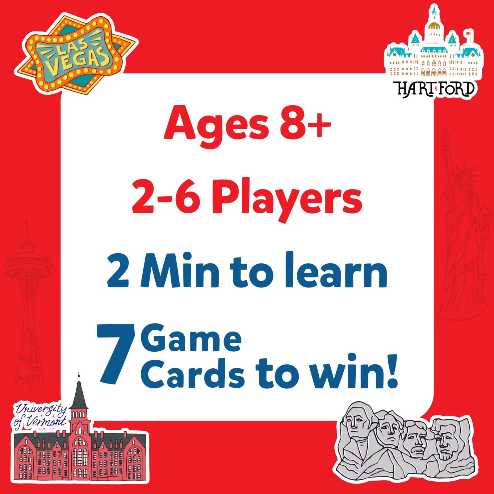 Guess in 10: States Of America | Trivia card game (ages 8+)