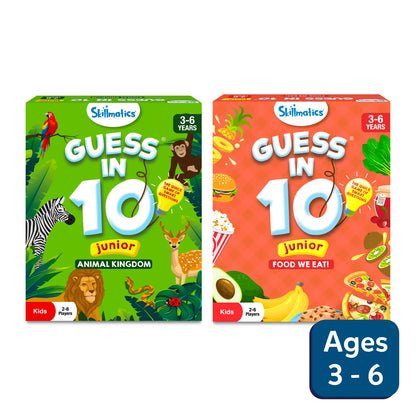 Guess in 10 Junior Combo: Animal Kingdom + Food We Eat (ages 3-6)