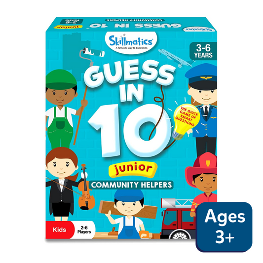 Guess in 10 Junior Community Helpers game box front view for the Community Helpers product