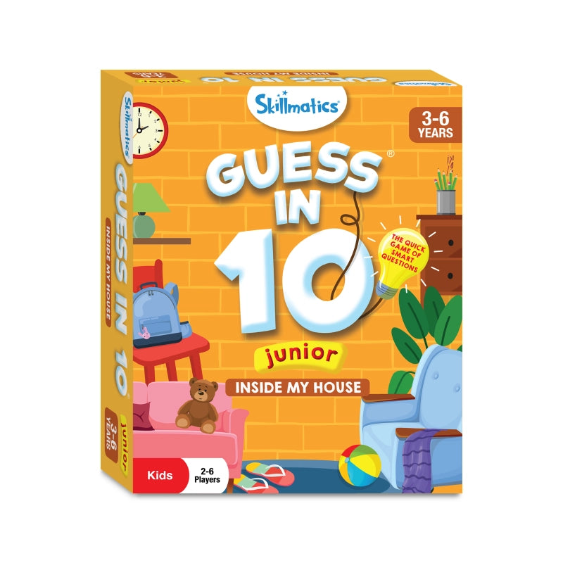 Guess in 10 Junior: Inside My House | Trivia card game (ages 3-6)