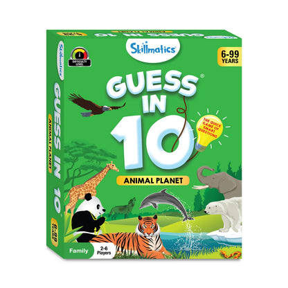 Guess in 10: Animal Planet | Trivia card game (ages 6+)