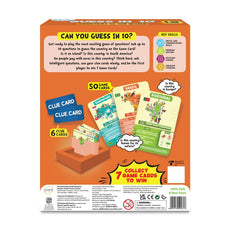 Competitive Guess in 10: Countries of the World trivia card game for ages 8+