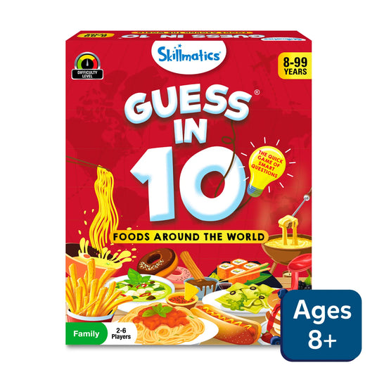 Guess in 10: Foods Around The World | Trivia card game (ages 8+)