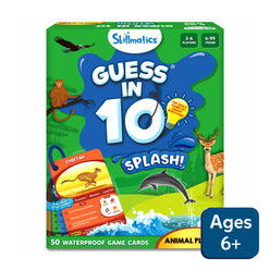 Guess in 10 Splash animal-themed waterproof card game for ages 6+