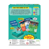 Guess in 10 sports card game for ages 6+ featuring world of sports trivia