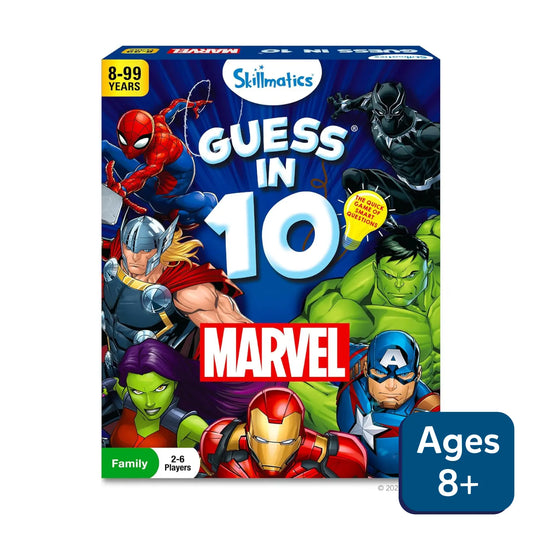 Guess in 10: Marvel | Trivia card game (ages 8+)