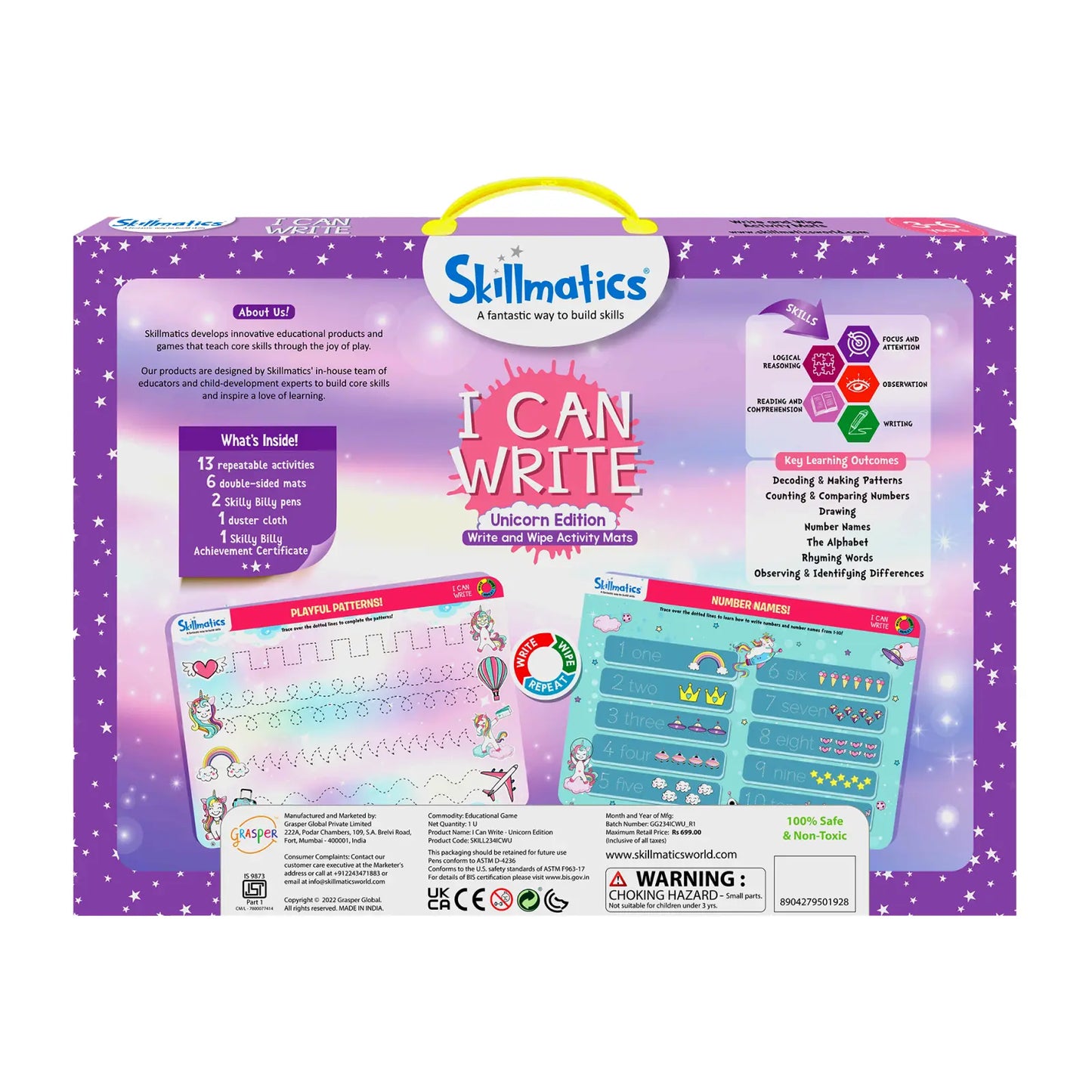 I Can Write Unicorn Edition | Reusable Activity Mats (ages 3-6 ...