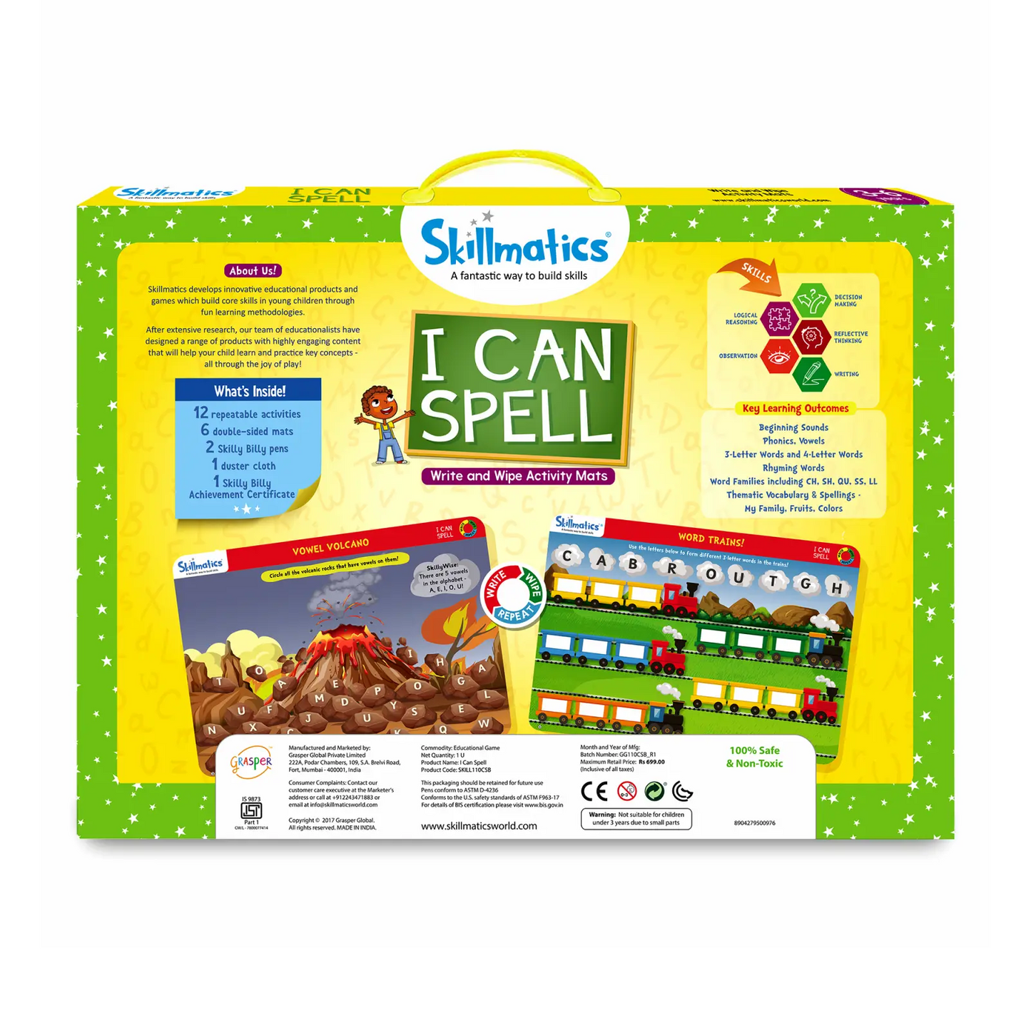 I Can Spell | Reusable Activity Mats (ages 3-6)