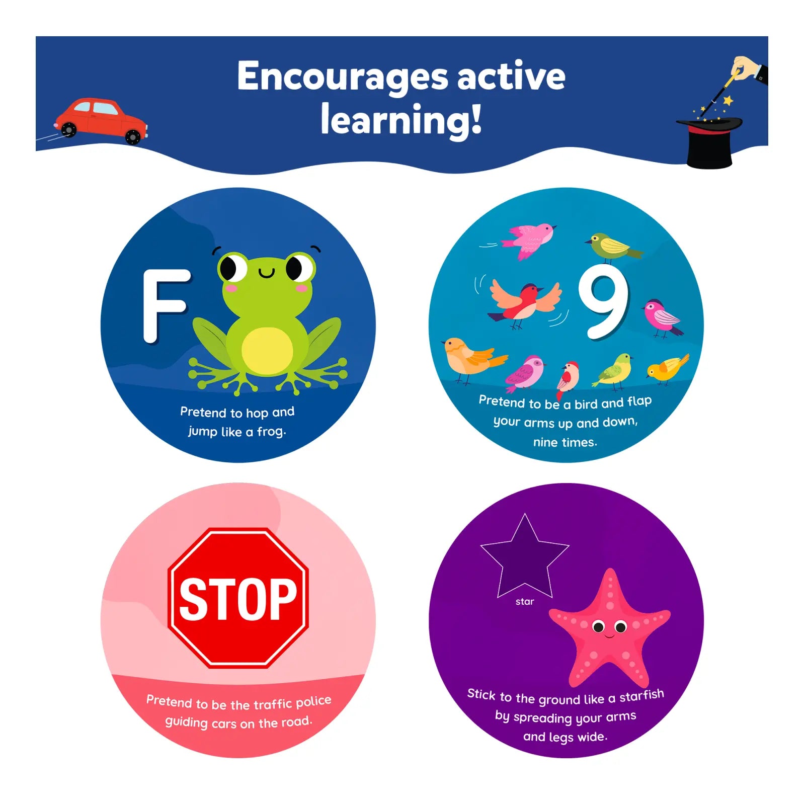 Jump and Learn - Flash Cards for Toddlers (ages 2-5)