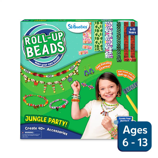 Roll-up Beads: Jungle Party | DIY Jewelry Kit (ages 6-13)