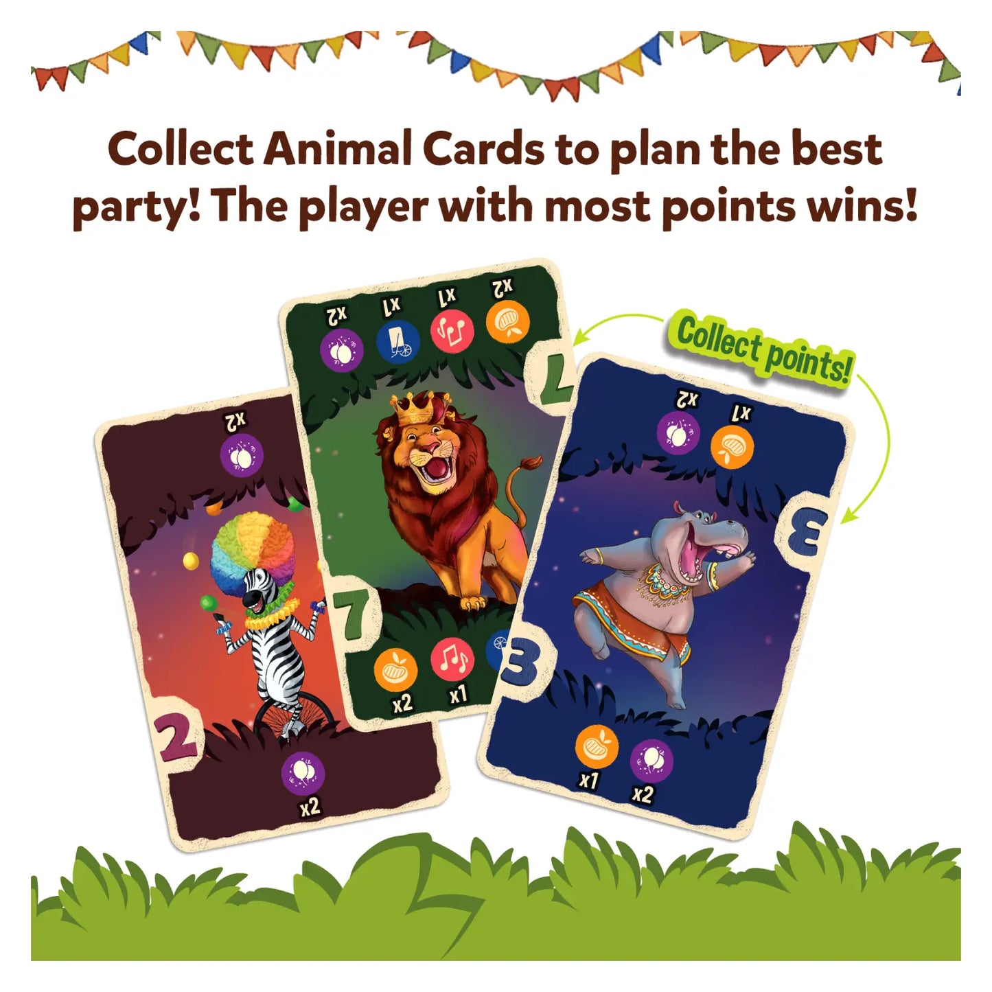 Jungle Party | Card Game of Strategy & Luck (ages 7+)