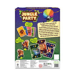 Jungle Party game box for strategy and luck card game suitable for ages 7+
