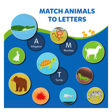 Animal matching game from The World of Letters Numbers & Animals Magnetic Matching Activity