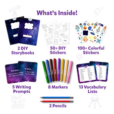 Space-themed creative writing kit for kids from My Storybook Art Kit Space Explorers