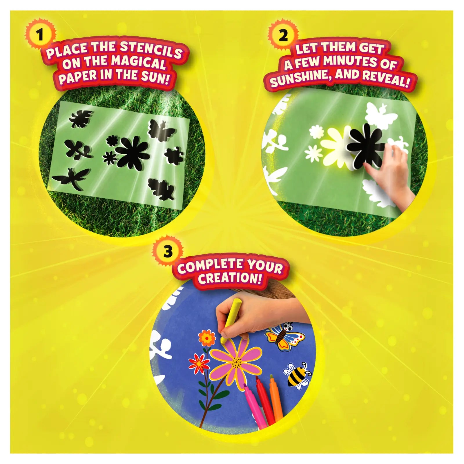 Magical Sun Art: Out In Nature | Sun Paper Art Kit (ages 4-12)