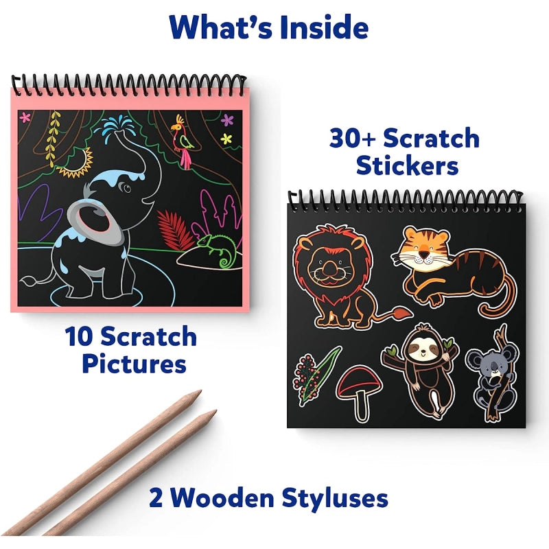 A4 Drawing Book 10 Pages Rainbow Scratch Paper Notes Scratch Art Activity  Books 10.5 X 7.5 inches at Rs 70/piece | Return Gifts in Ahmedabad | ID:  2852765538855