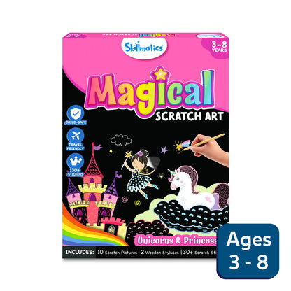 Magical Scratch Art | Unicorns & Princesses (ages 3-8)
