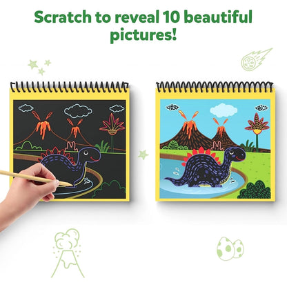 Magical Scratch Art  World of Dinosaurs (ages 3-8) – Skillmatics