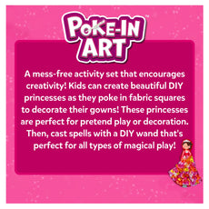 Poke-in Art Princess Craft Set for Kids ages 4-9, mess-free magical princess artwork