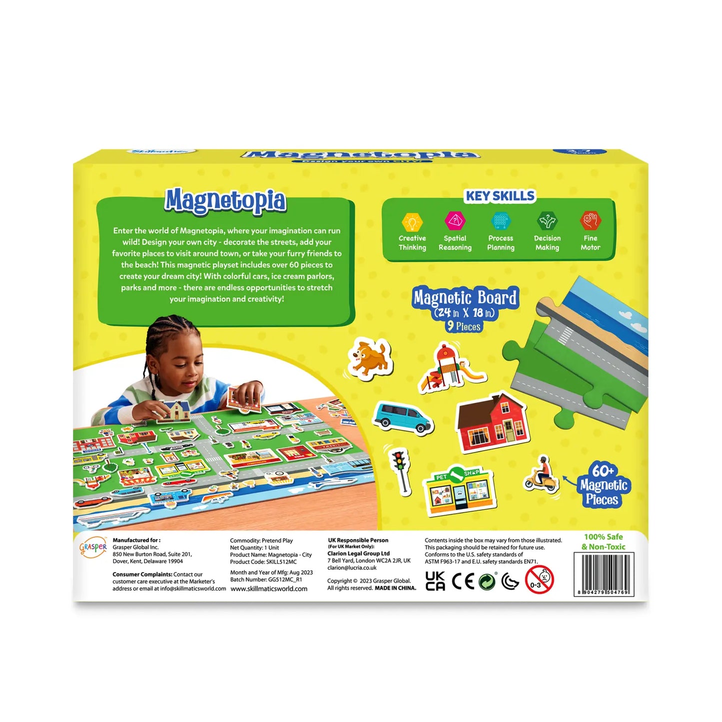 Magnetopia: Design Your City | Interactive Magnetic Pretend Play Set (ages 3-7)