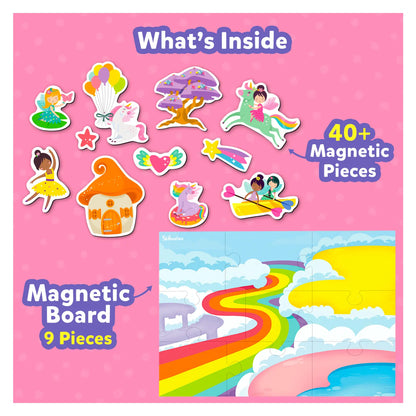 Magnetopia: Design Your Princess & Unicorn Land | Interactive Magnetic Pretend Play Set (ages 3-7)