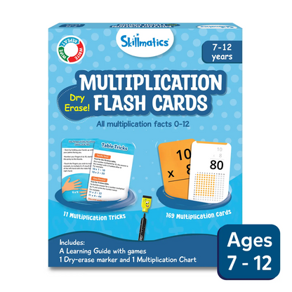 Bright Multiplication Flash Cards for Kids to Make Learning Math Fun and Easy