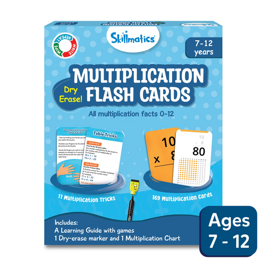 Bright Multiplication Flash Cards for Kids to Make Learning Math Fun and Easy