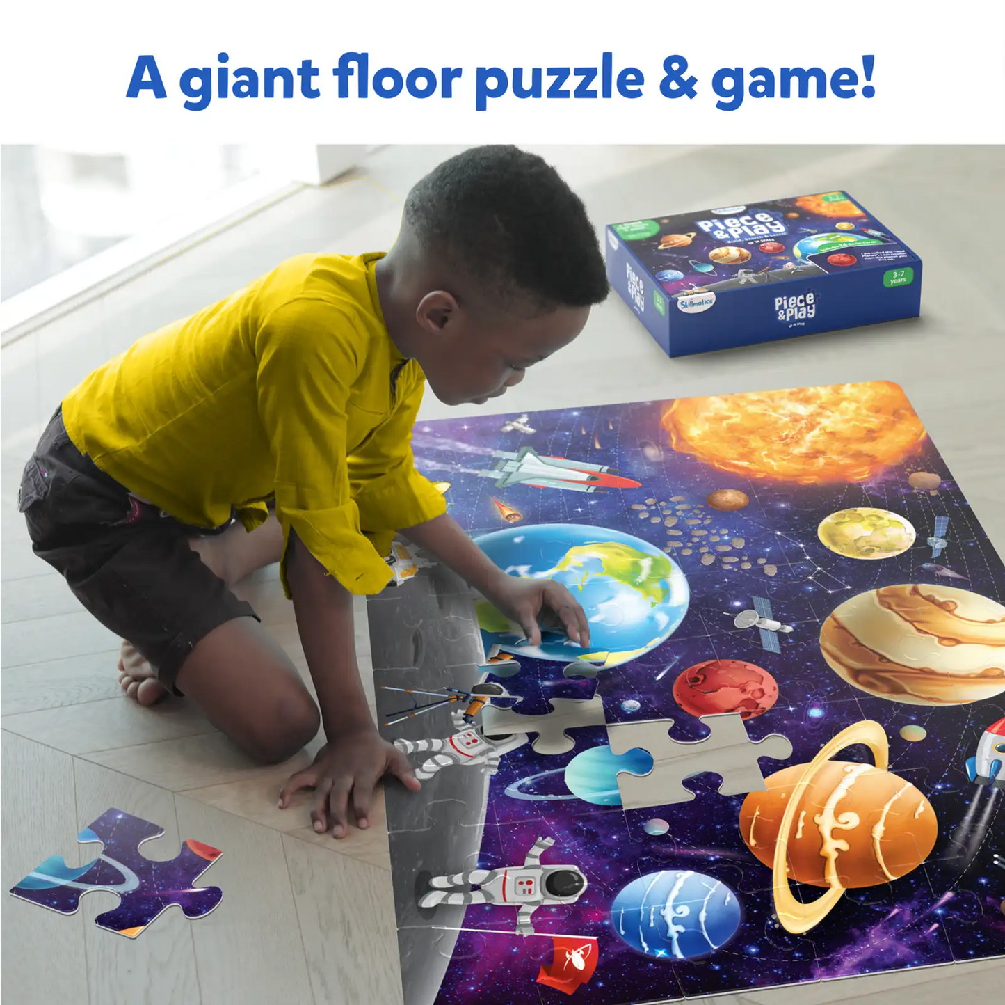 【期間限定】 Piece & Play Up in Space | Jigsaw Puzzle (ages 3-7 フロアパズル