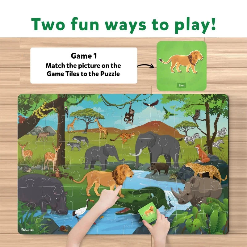 Piece & Play Amazing Animals | Jigsaw Puzzle (ages 3-7)