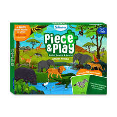 Skillmatics Piece & Play Puzzle Box from Piece & Play Amazing Animals for ages 3 to 7