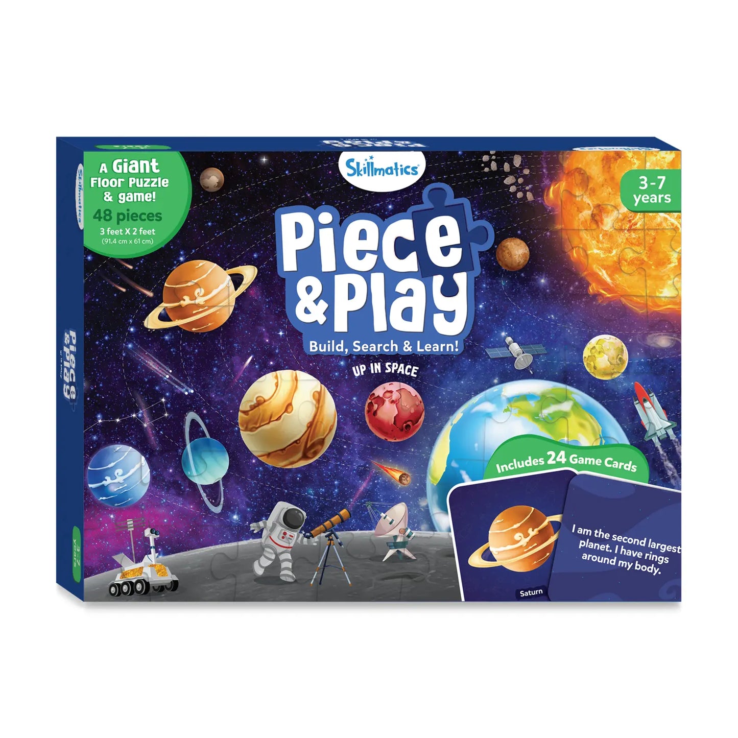 Piece & Play Up in Space | Jigsaw Puzzle (ages 3-7)