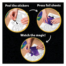 Foil art activity instructions from Foil Fun Pretty Patterns No Mess Art Kit for ages 7+
