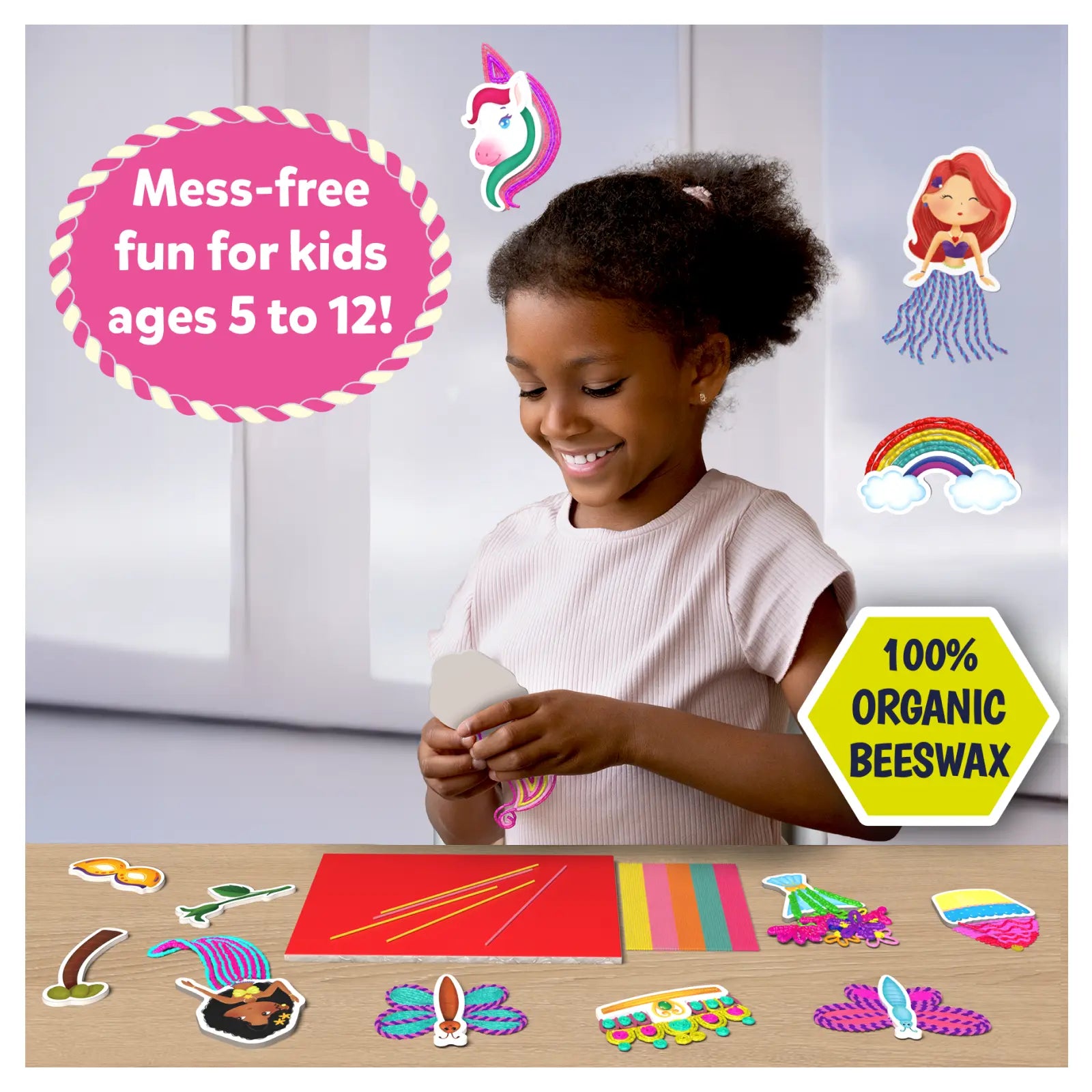 Beeswax craft kit for kids from Waxy Window Art Pretty Pictures DIY Art & Craft Kit