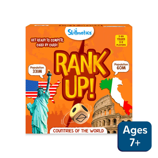 Rank Up: Countries of The World | Trump Card Game (ages 7+)