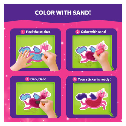 Sand-Tastic Art Unicorns & Princesses | Controlled-Mess Sand Art (ages 4-10)