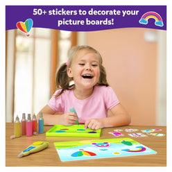 Child’s sticker decorating kit for Sand-Tastic Art Unicorns & Princesses sand art set
