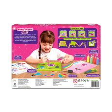 Sand art kit for kids featuring unicorns and princesses from Sand-Tastic Art